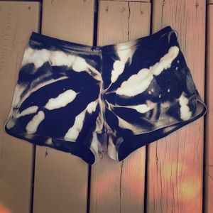 Express Bleach Dye Shorts
